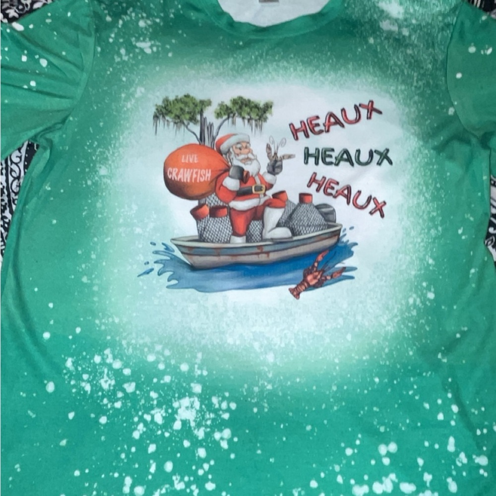 christmas louisiana crawfish shirt